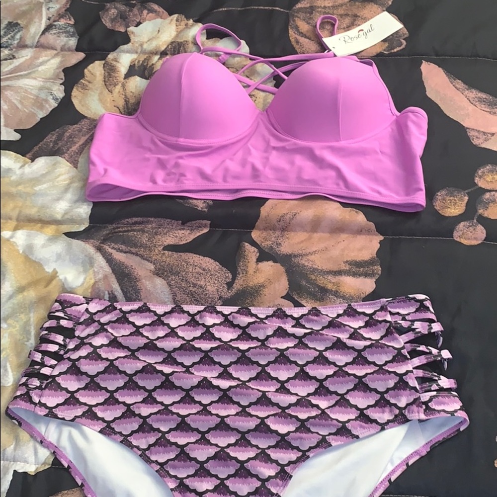 2 piece high waist bikini size 1x